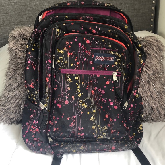 Jansport Bags Jansport Backpack With Floral Design Poshmark